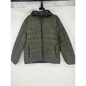 Men’s Pendleton Genesse Reversible Down Jacket Pueblo Dwelling Green Size Large